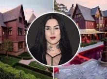 Kat Von D is selling her California home for $15 million. Take a look inside the 11-bedroom house, which comes with a blood-red pool.