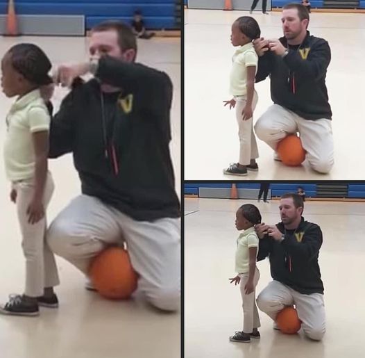 Coach’s Heartwarming Act at Children’s Basketball Game Goes Viral on the Internet