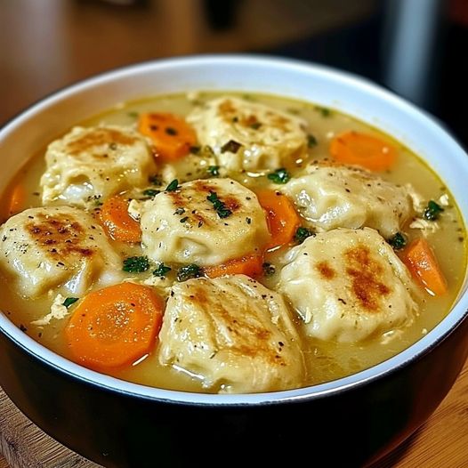  Warm Chicken and Dumplings Soup 