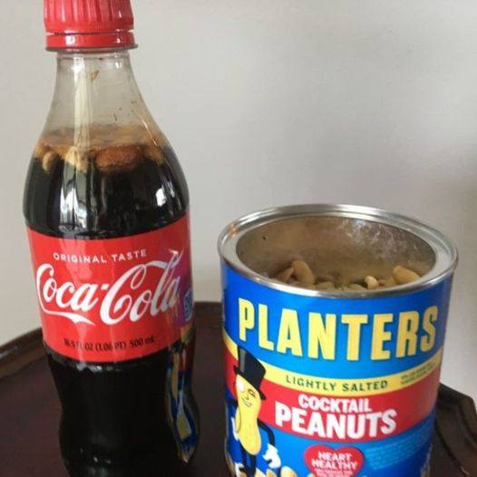 People in the southern states are putting peanuts into their bottles of Coke.