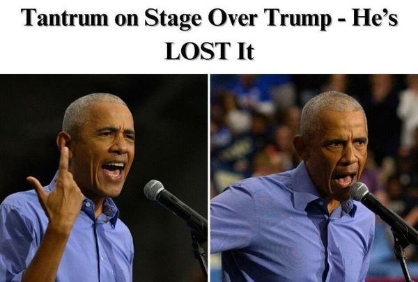 Unhinged Obama Rails At Trump After Successful MSG Rally