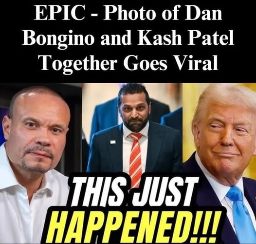 Viral image featuring Dan Bongino and Kash Patel sweeps the internet.